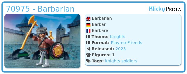 Playmobil 70975 - Barbarian