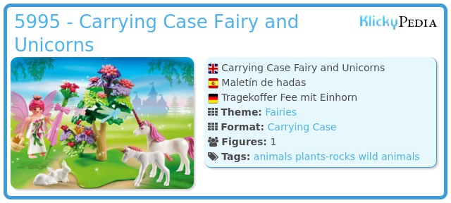 Playmobil 5995 - Carrying Case Fairy and Unicorns