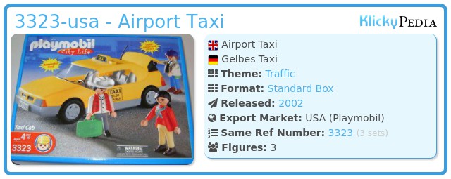 Playmobil 3323-usa - Airport Taxi