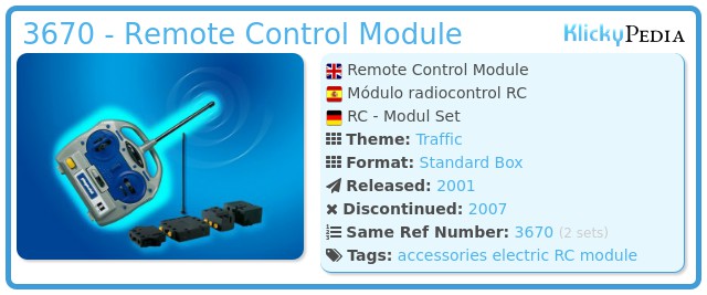 Playmobil 3670 - Remote Control Module