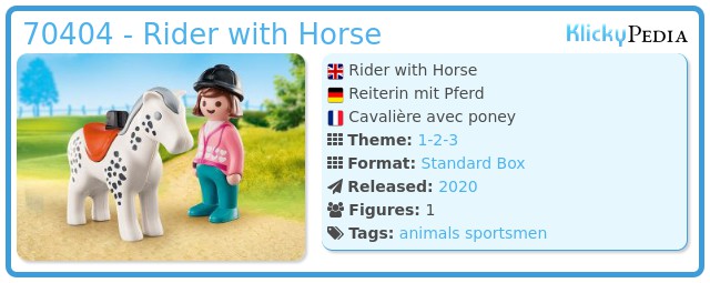 Playmobil 70404 - Rider with Horse
