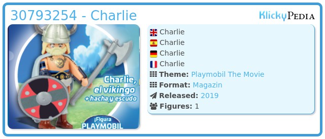 New Playmobil The Movie Charlie 30793254 Neu und ungeöffnet 