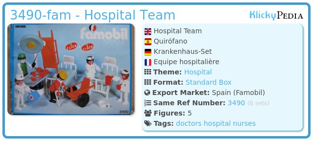 Playmobil 3490-fam - Hospital Team