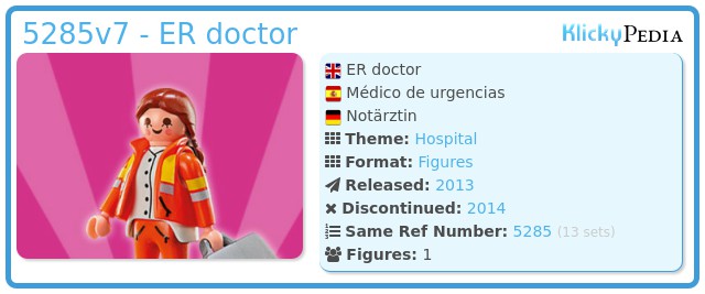 Playmobil 5285v7 - ER doctor