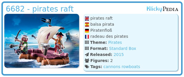 Playmobil 6682 - pirates raft