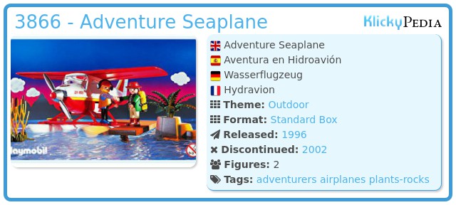 Playmobil 3866 - Adventure Seaplane
