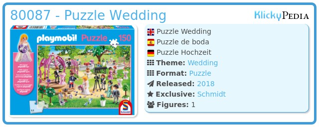 Playmobil 80087 - Puzzle Wedding