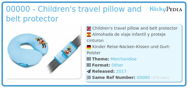 Playmobil 00000 - Children's travel pillow and belt protector