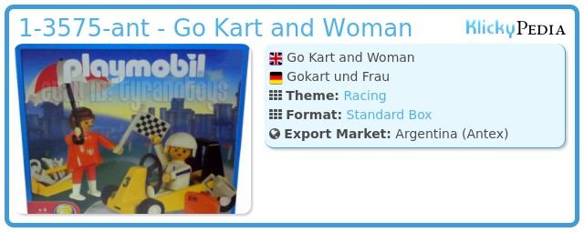 Playmobil 1-3575-ant - Go Kart and Woman