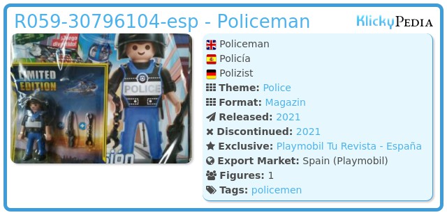 Playmobil R059-30796104-esp - Policeman
