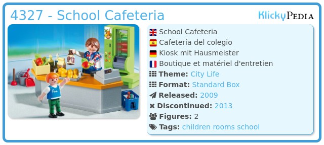 Playmobil 4327 - School Cafeteria