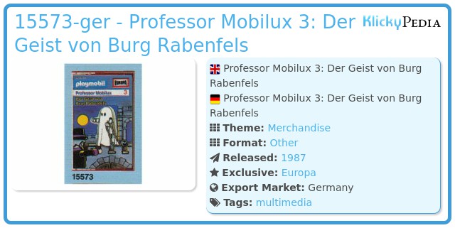 Playmobil 15573-ger - Professor Mobilux 3: Der Geist von Burg Rabenfels