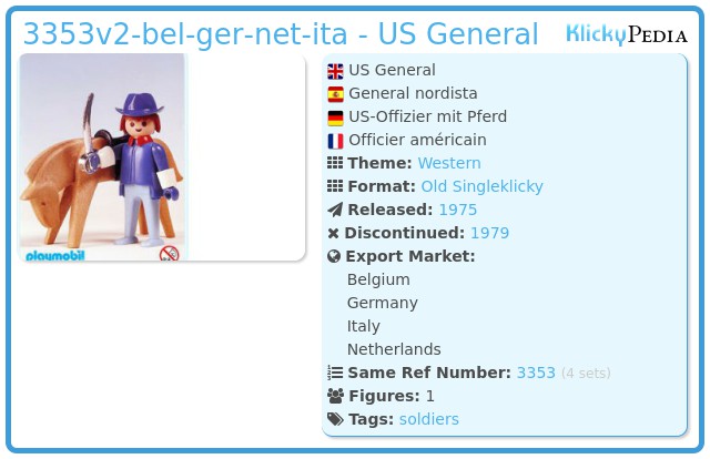Playmobil 3353v2-bel-ger-net-ita - US General