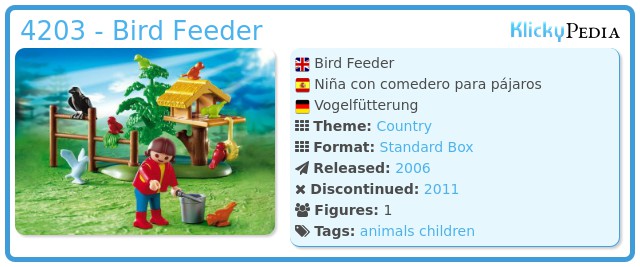 Playmobil 4203 - Bird Feeder