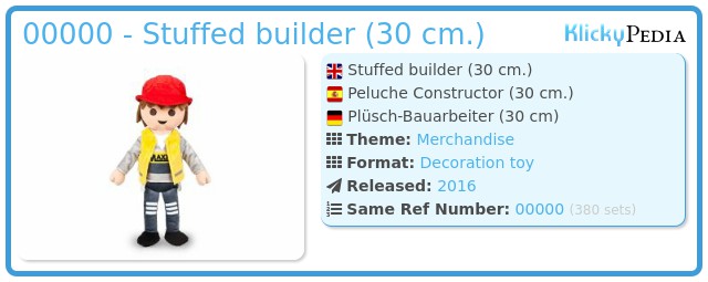 Playmobil 00000 - Stuffed builder (30 cm.)