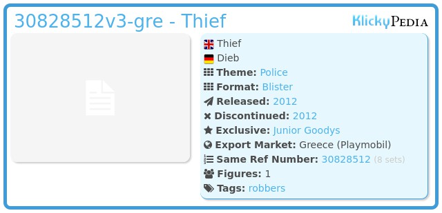 Playmobil 30828512v3-gre - Thief