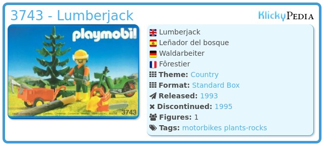 Playmobil 3743 - Lumberjack