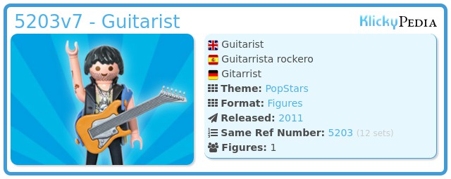 Playmobil 5203v7 - Guitarist