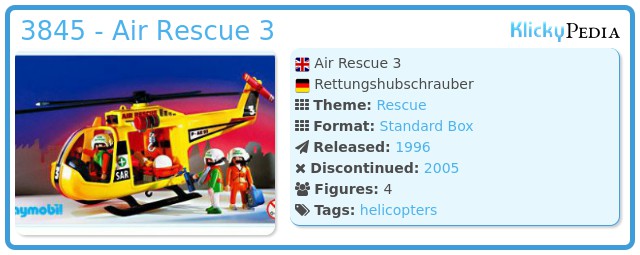 Playmobil 3845 - Air Rescue 3