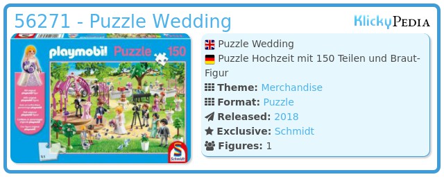 Playmobil 56271 - Puzzle Wedding
