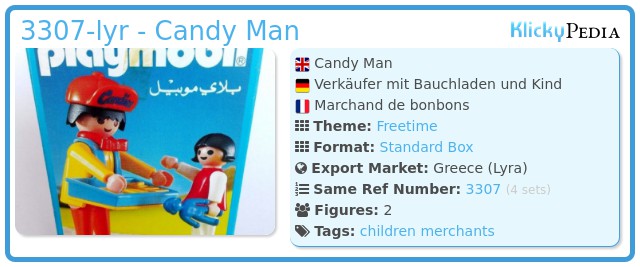 Playmobil 3307-lyr - Candy Man
