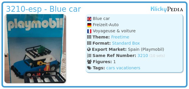 Playmobil 3210-esp - Blue car