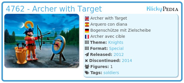 Playmobil 4762 - Archer with Target