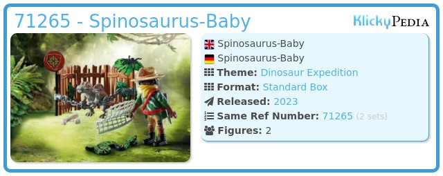 Playmobil 71265 - Spinosaurus-Baby
