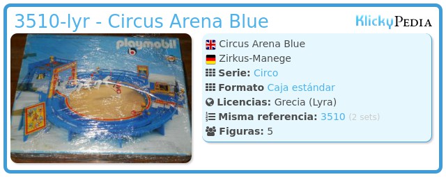 Playmobil 3510-lyr - Circus Arena Blue