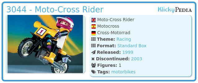 Playmobil 3044 - Moto-Cross Rider