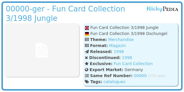 Playmobil 00000-ger - Fun Card Collection 3/1998 Jungle