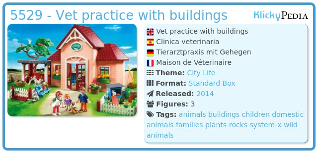 Playmobil 5529 - Vet practice with buildings