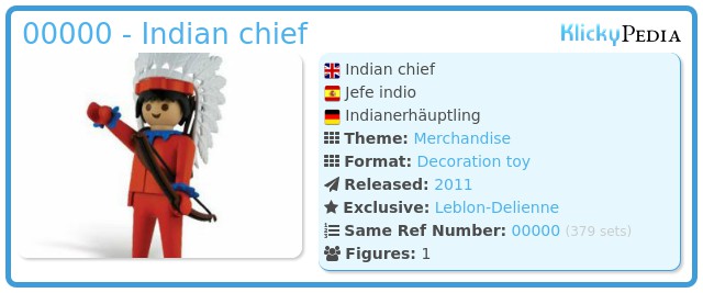 Playmobil 00000 - Indian chief