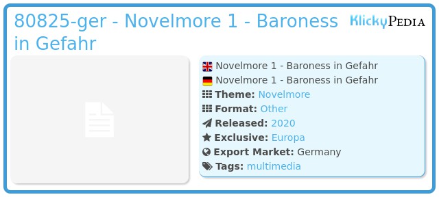 Playmobil 80825-ger - Novelmore 1 - Baroness in Gefahr