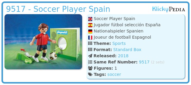 Playmobil 9517 - Soccer Player Spain