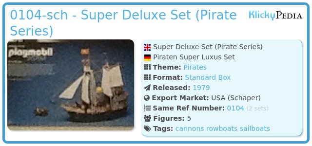 Playmobil 0104-sch - Super Deluxe Set (Pirate Series)