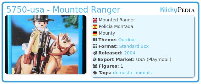 Playmobil 5750-usa - Mounted Ranger