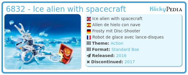 Playmobil 6832 - Ice alien with spacecraft