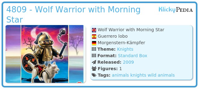Playmobil 4809 - Wolf Warrior with Morning Star