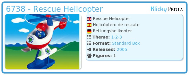 Playmobil 6738 - Rescue Helicopter
