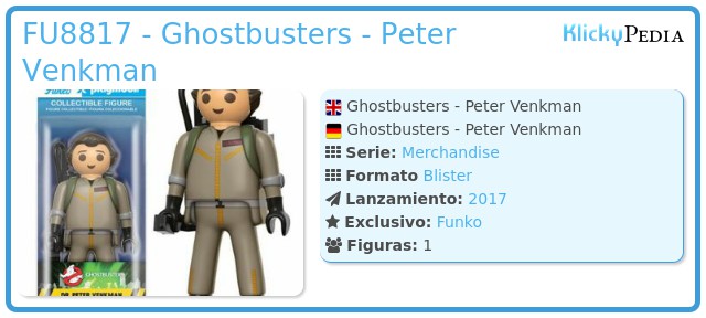Playmobil FU8817 - Ghostbusters - Peter Venkman