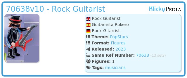 Playmobil 70638v3 - Rock Guitarist