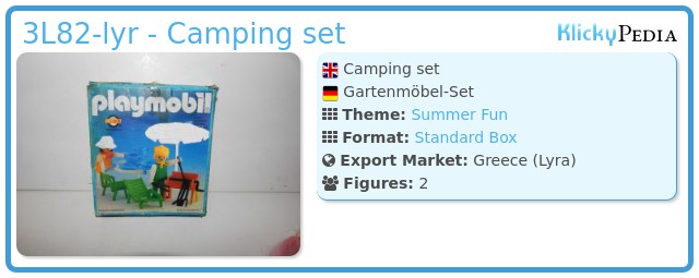 Playmobil 3L82-lyr - Camping set