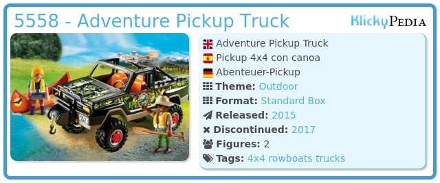 Playmobil 5558 - Adventure Pickup Truck