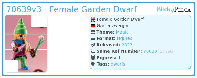 Playmobil 70639v3 - Female Garden Dwarf