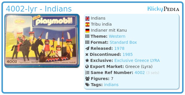 Playmobil 4002-lyr - Indians
