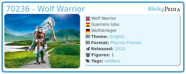 Playmobil 70236 - Wolf Warrior