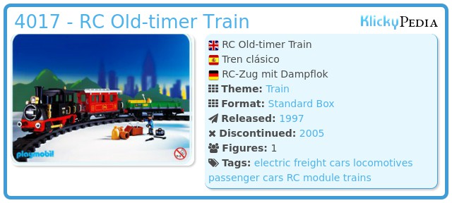 Playmobil 4017 - RC Old-timer Train