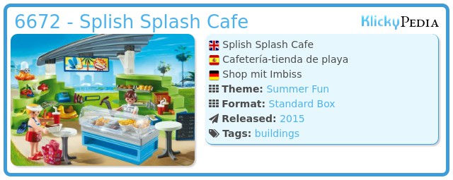 Playmobil 6672 - Splish Splash Cafe