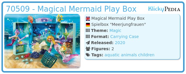 Playmobil 70509 - Magical Mermaid Play Box